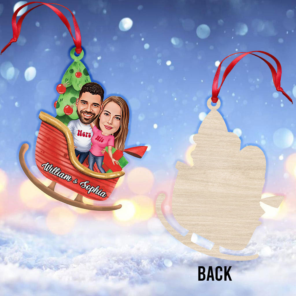 Caricature Family / Couple / Bestie Portrait Window - Personalized Family Ornament