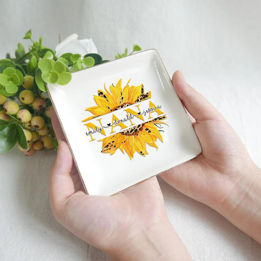 You're My Sunshine - Personalized Mother's Day Grandma Jewelry Dish