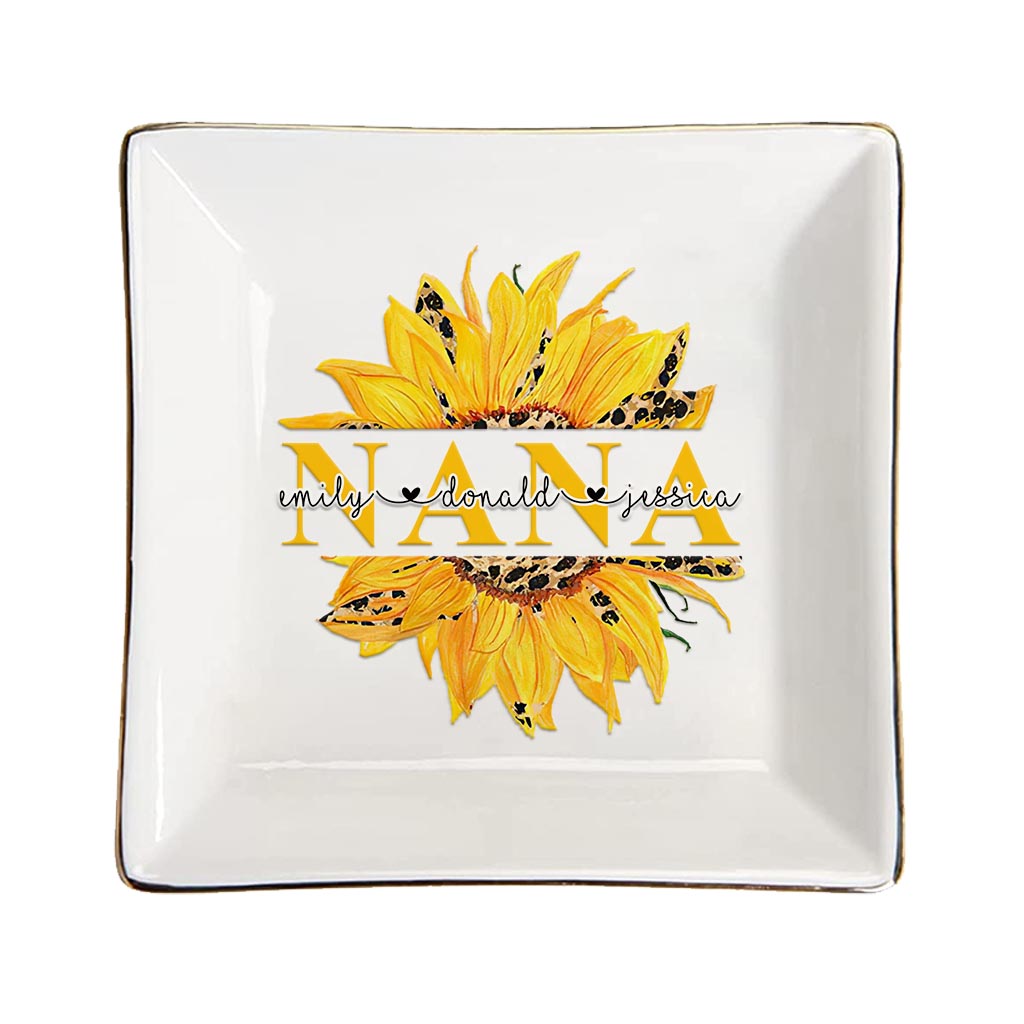 You're My Sunshine - Personalized Mother's Day Grandma Jewelry Dish