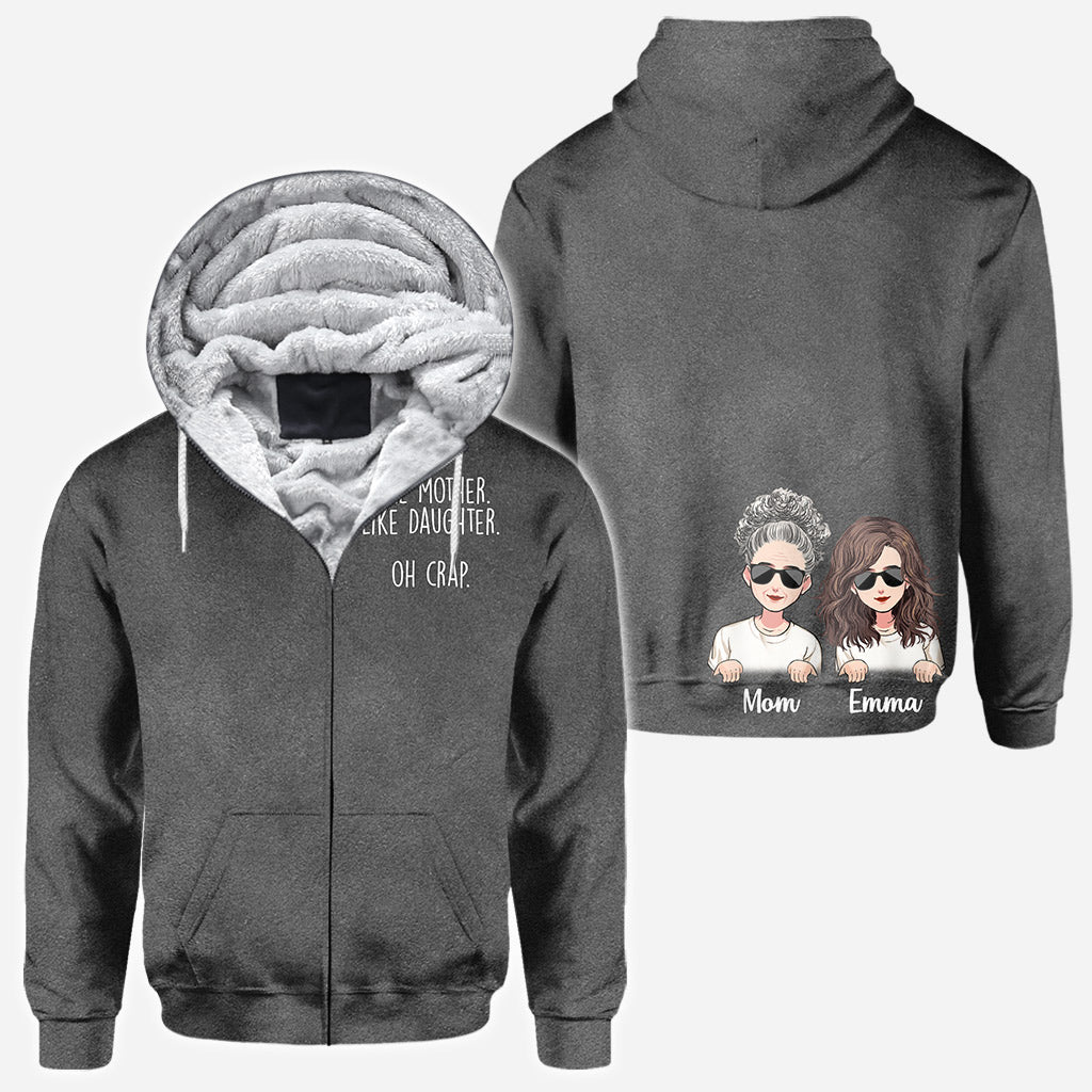 Like Mother Like Daughter - Personalized Mother's Day Mother All Over T-shirt and Hoodie