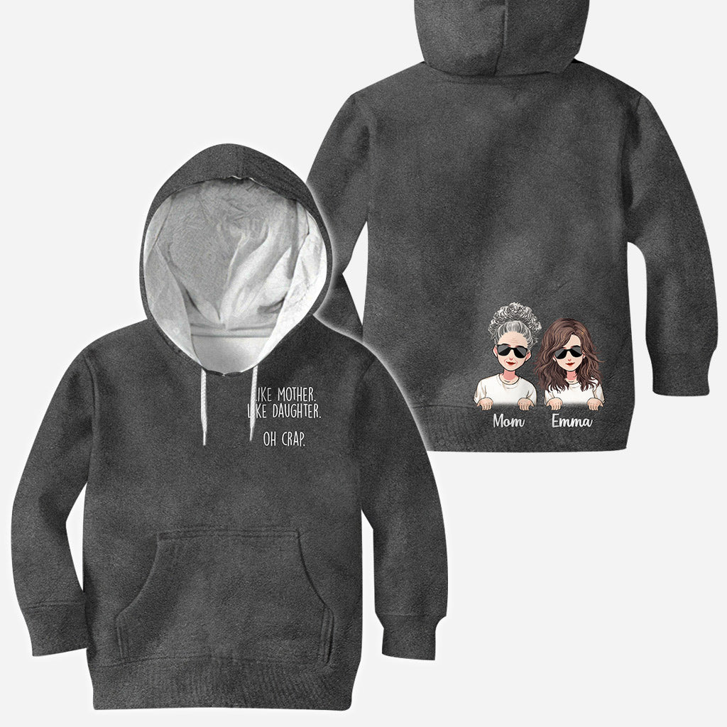 Like Mother Like Daughter - Personalized Mother's Day Mother All Over T-shirt and Hoodie