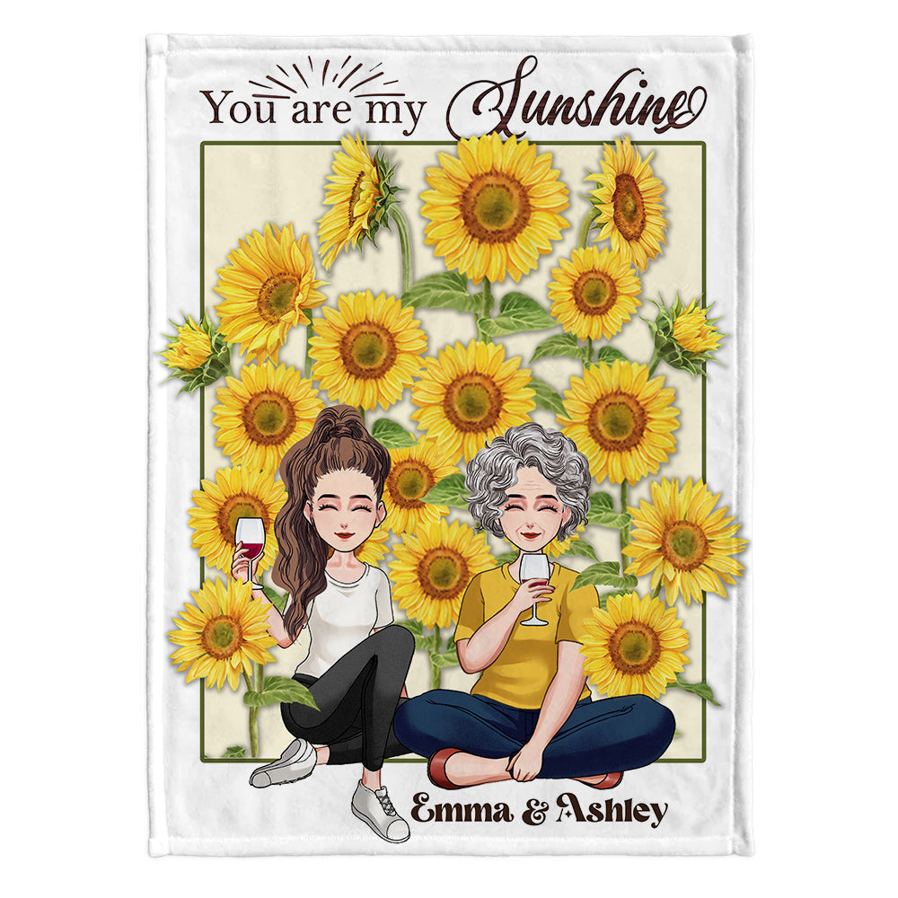 You Are My Sunshine - Personalized Mother's Day Mother Blanket