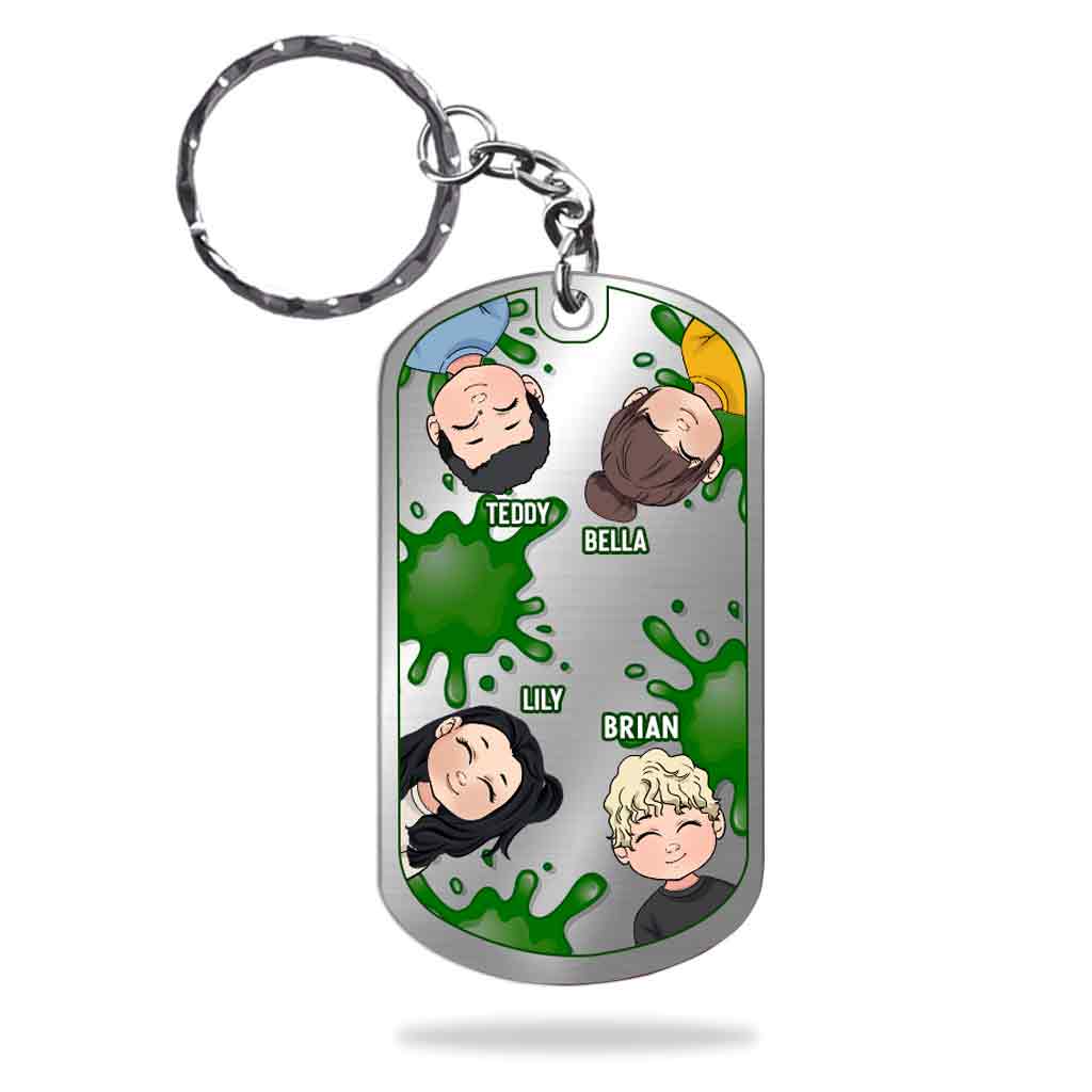 We' Pick You - Personalized Father's day Grandpa Stainless Steel Keychain