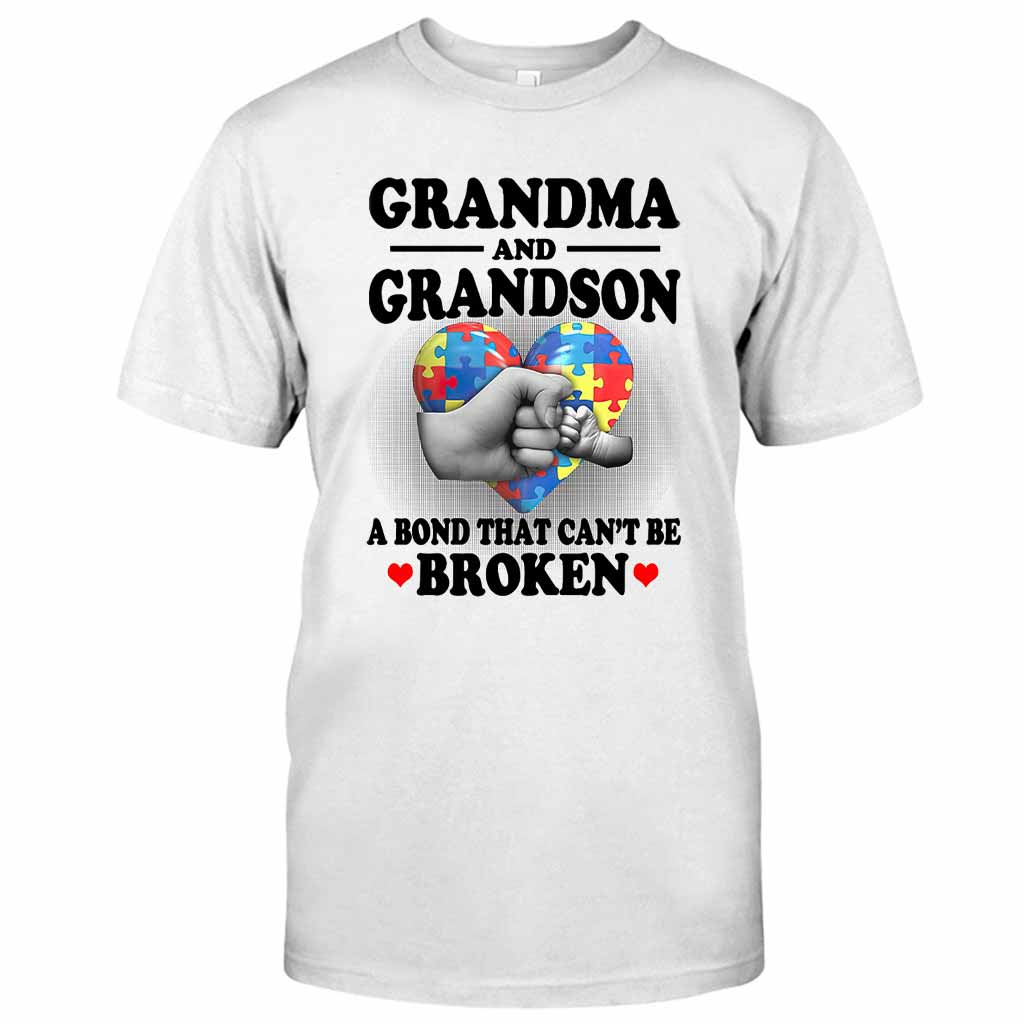 T-shirt et sweat à capuche « Grand-mère et petit-fils » pour la sensibilisation à l'autisme 112021