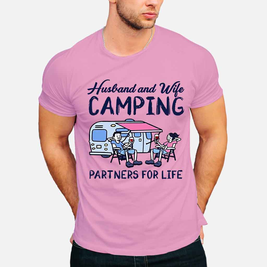 Husband And Wife Camping Partners For Life - Camping T-shirt and Hoodie 112021