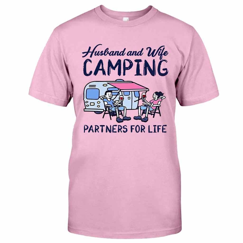 Husband And Wife Camping Partners For Life - Camping T-shirt and Hoodie 112021
