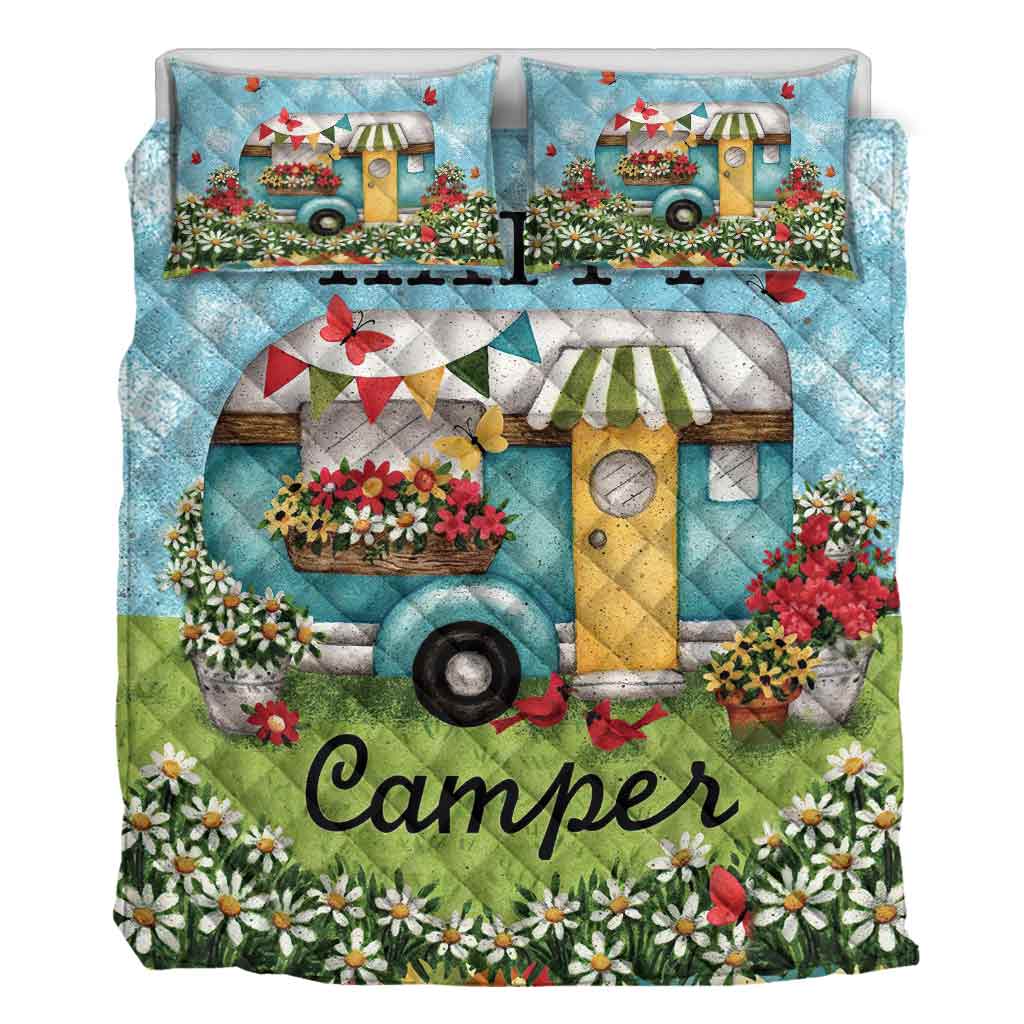 Ensemble de courtepointe de camping Happy Camper - 112021
