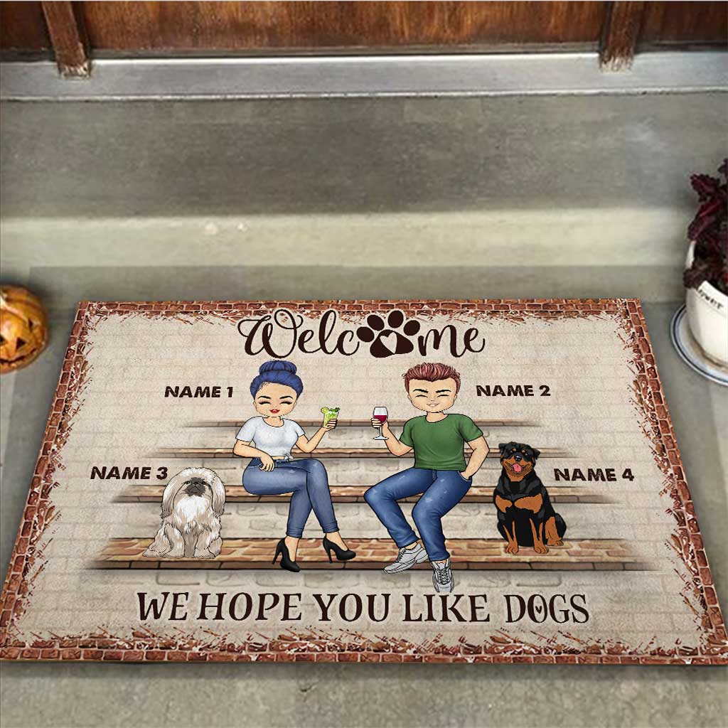 We Hope You Brought - Personalized Couple Doormat