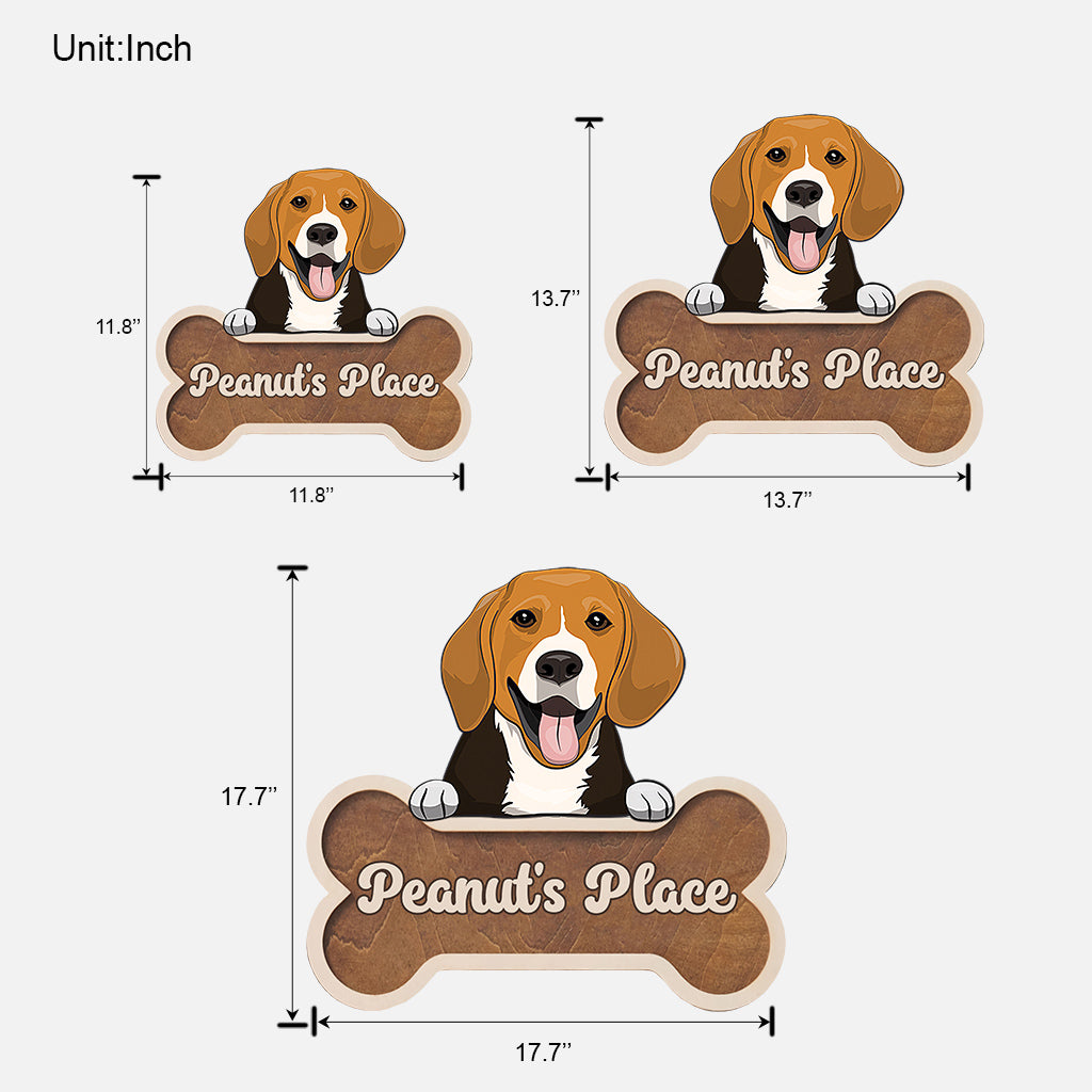 Buddy's Place - Personalized Dog Wood Sign
