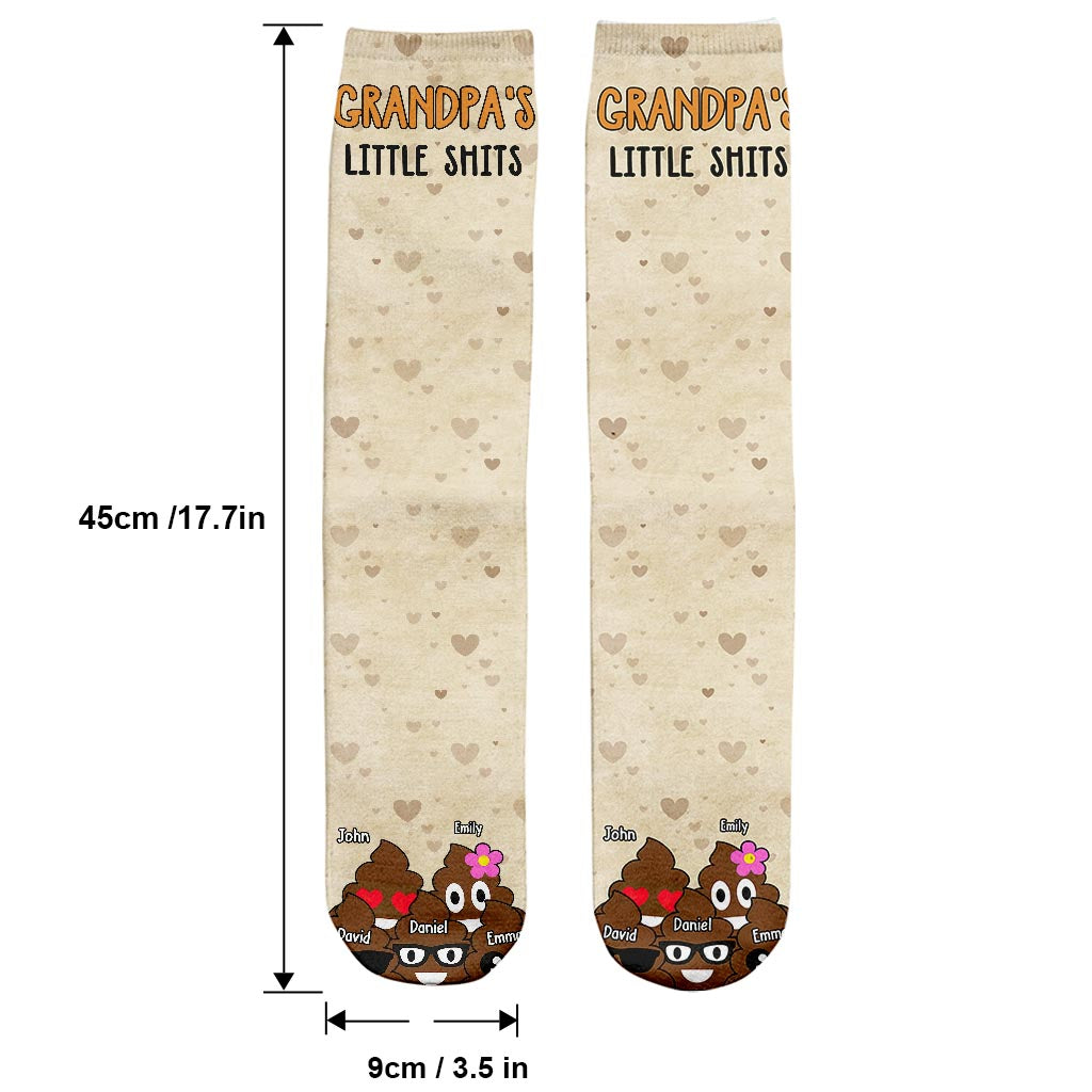 Dad's Little Cuties - Gift for dad, grandma, grandpa, mom, uncle, aunt - Personalized Socks