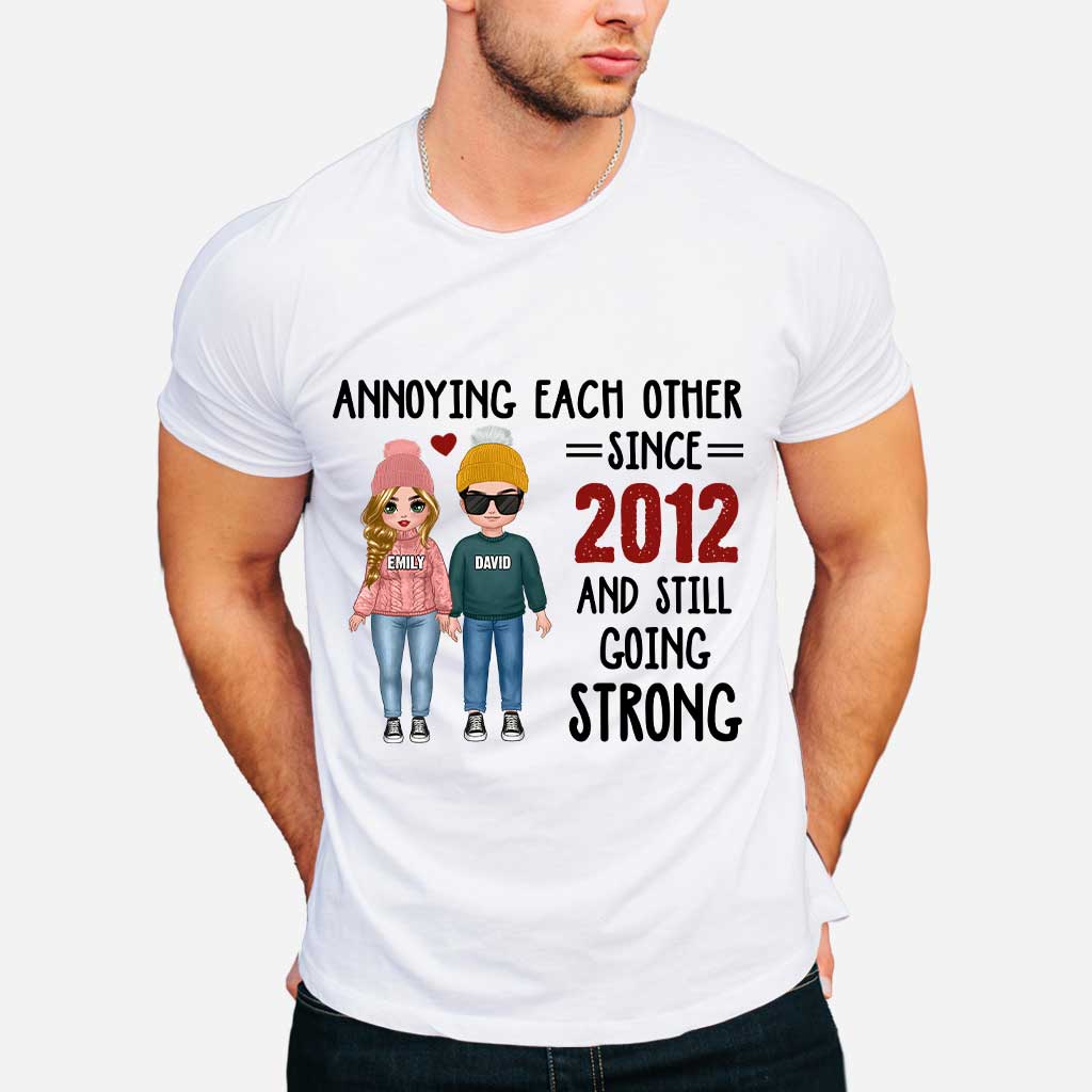 Annoying Each Other - Personalized Couple T-shirt and Hoodie