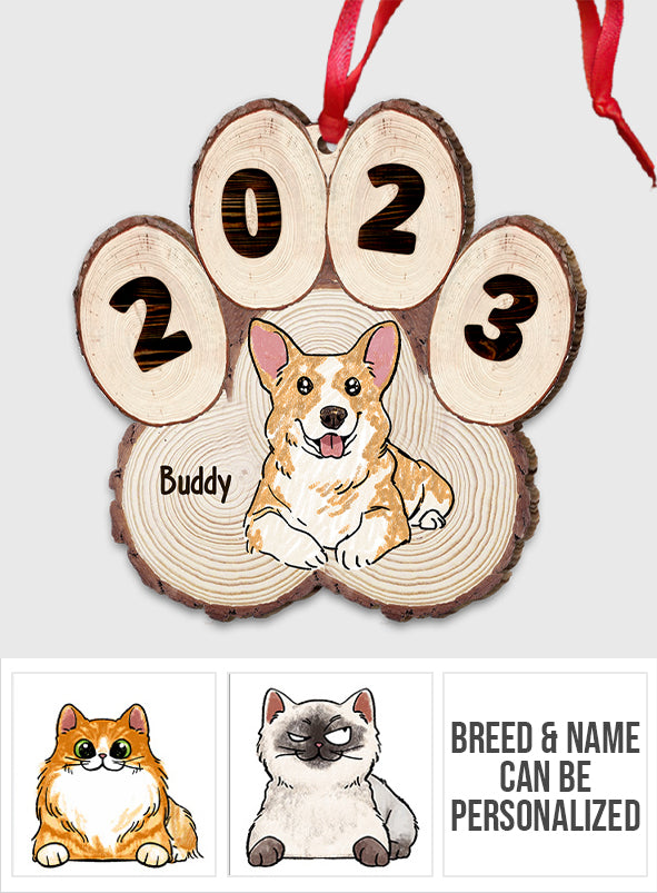 Lovely Pet Dogs Cats Paw - Gift for dog lovers, cat lover - Personalized Ornament