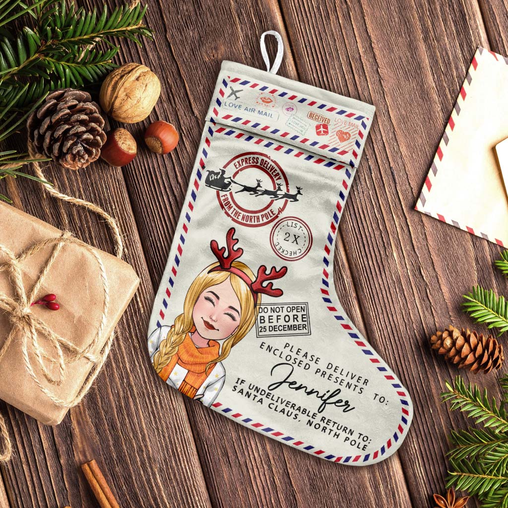North Pole Express Santa Delivery - Personalized Family Christmas Stockings