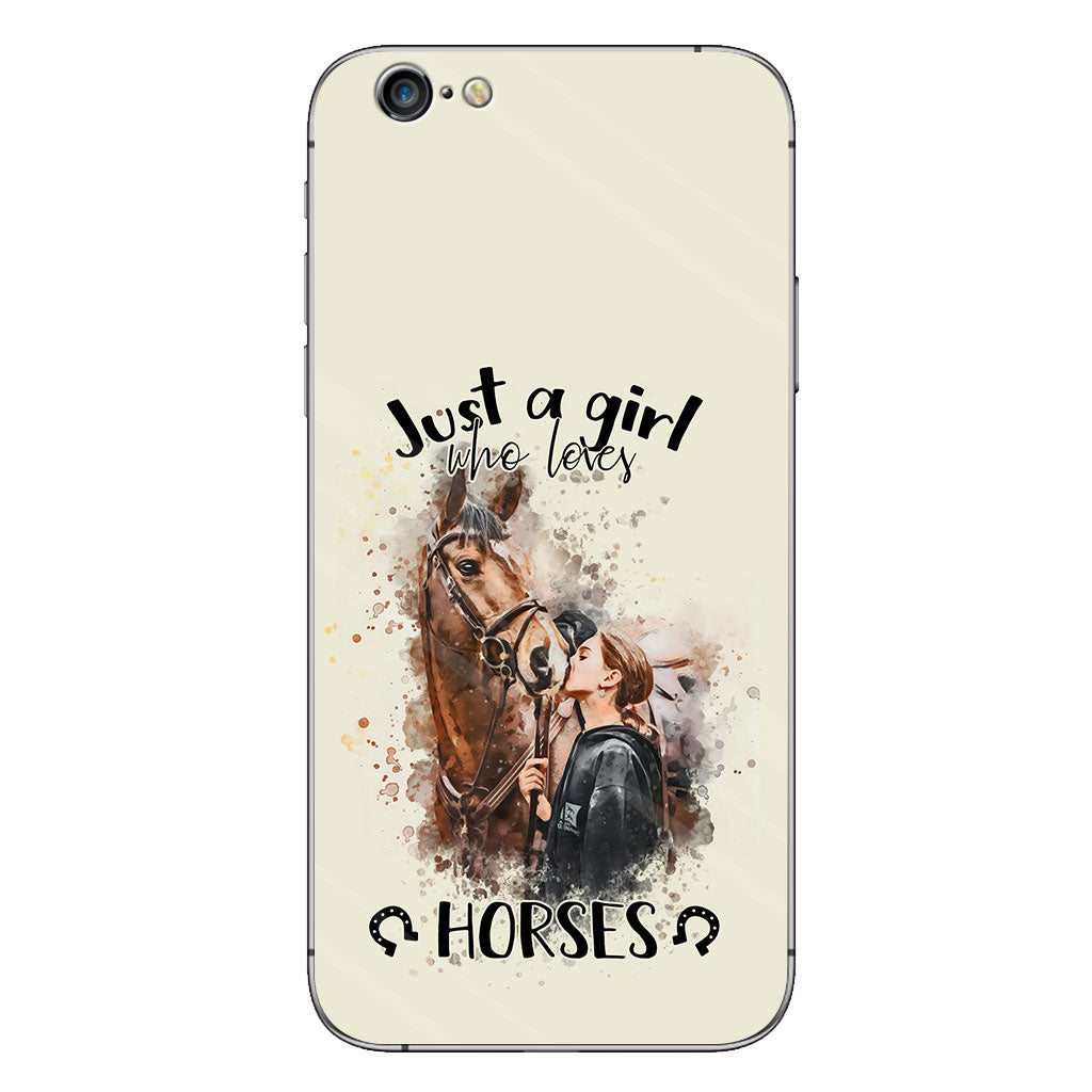 Just A Girl Who Loves Horses - Personalized Horse Phone Case