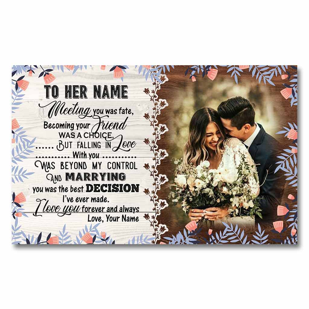 Meeting You Was Fate - Personalized Couple Poster