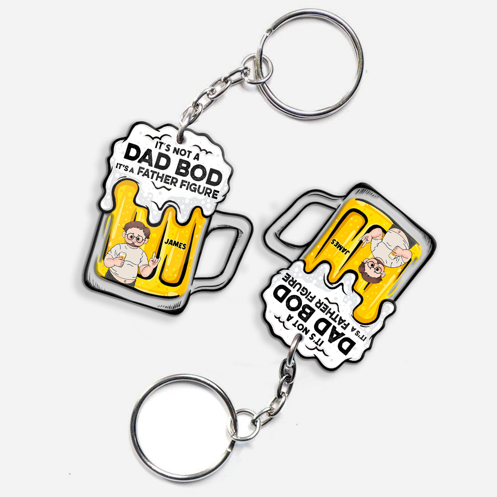It's Not A Dad Bod - Personalized Father Transparent Keychain