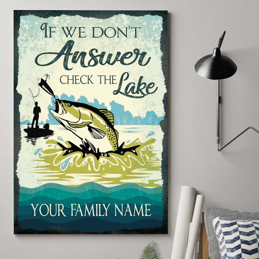 If We Don't Answer - Fishing Personalized Rectangle Metal Sign