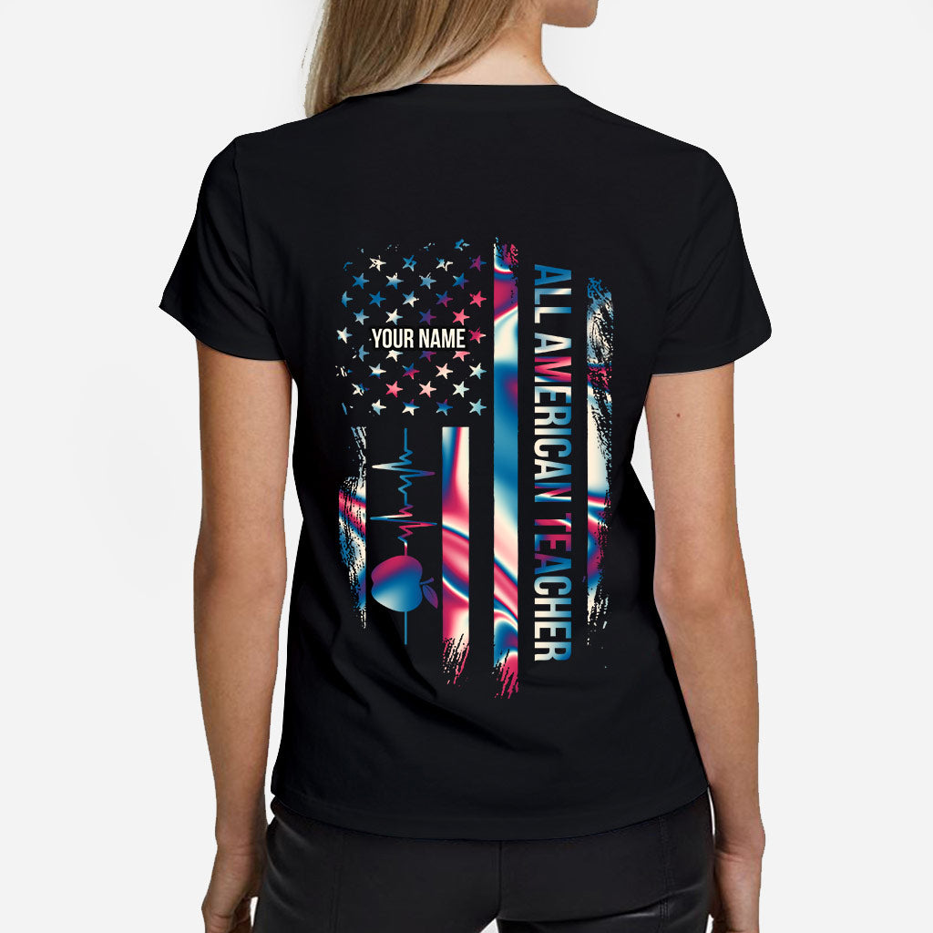 Proud Teacher - Personalized Independence Day T-shirt and Hoodie