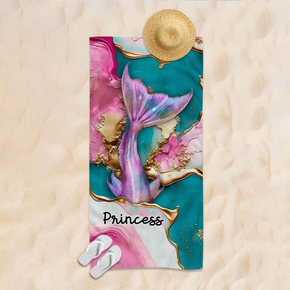 Whispers Of The Ocean - Personalized Sea Lover Beach Towel