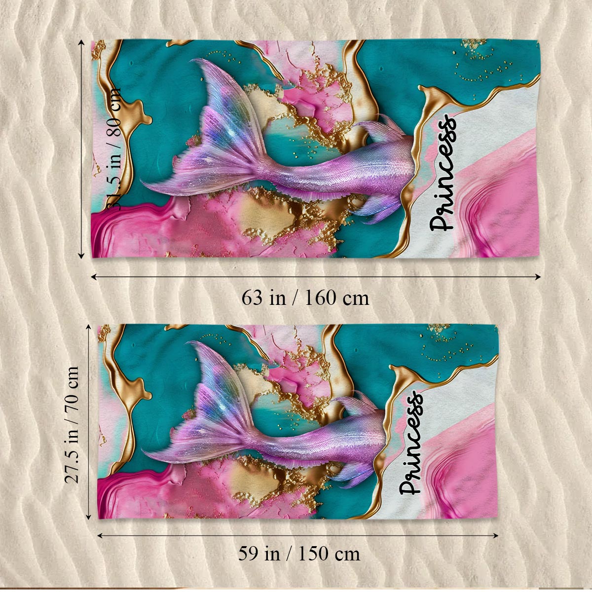 Whispers Of The Ocean - Personalized Sea Lover Beach Towel