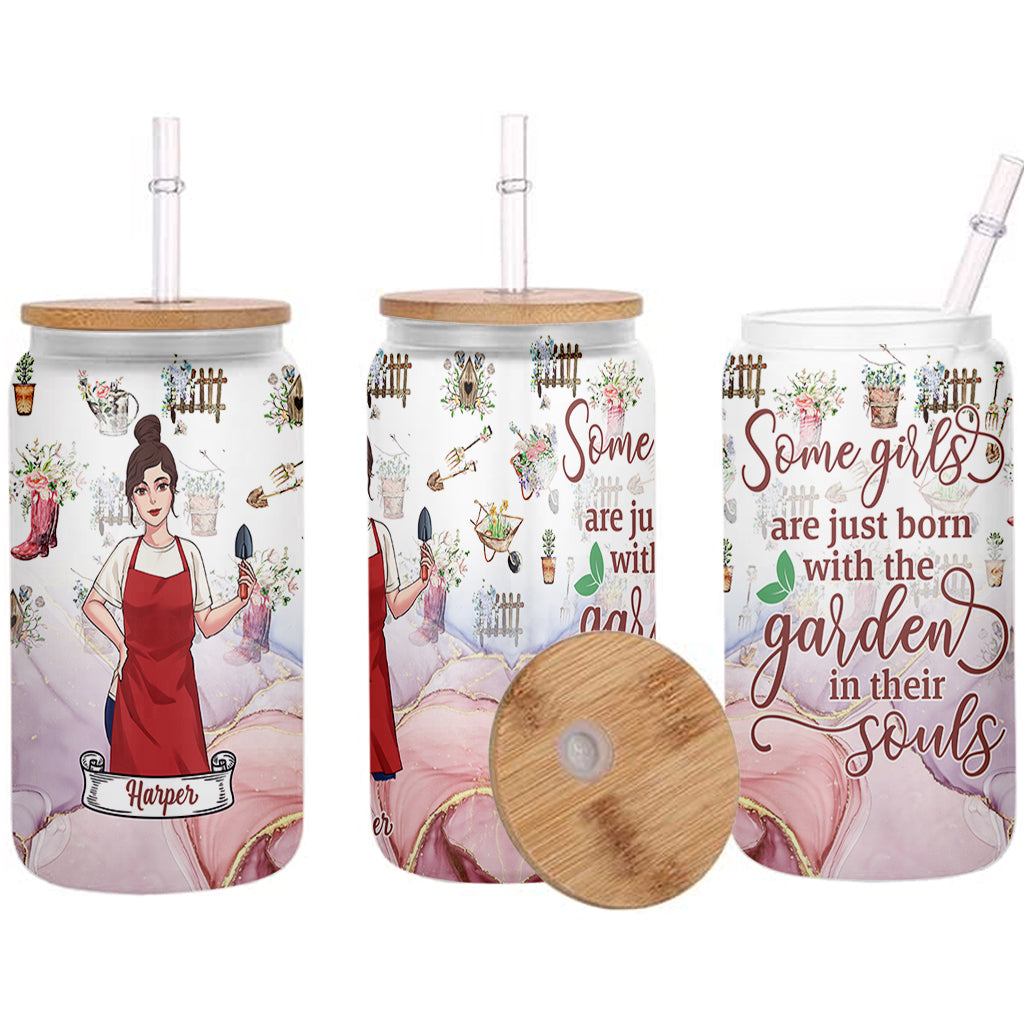 Some Girls - Personalized Gardening Can Glass