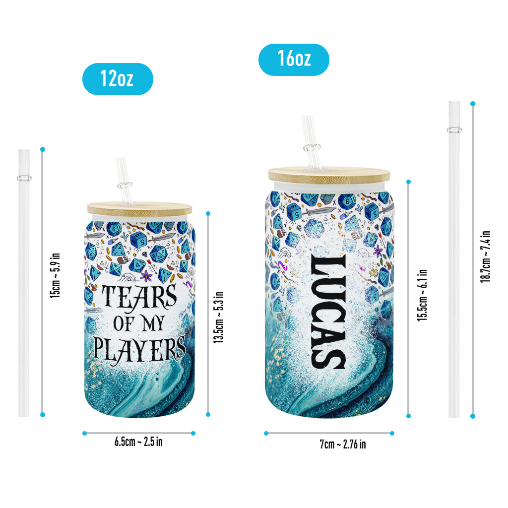 Tears Of My Players - Personalized RPG Can Glass