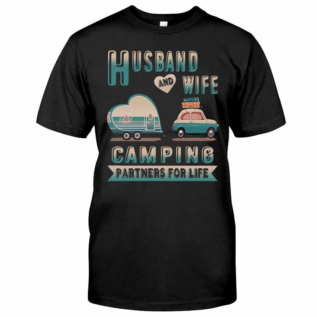 Husband And Wife Camping Partners - T-shirt and Hoodie 112021
