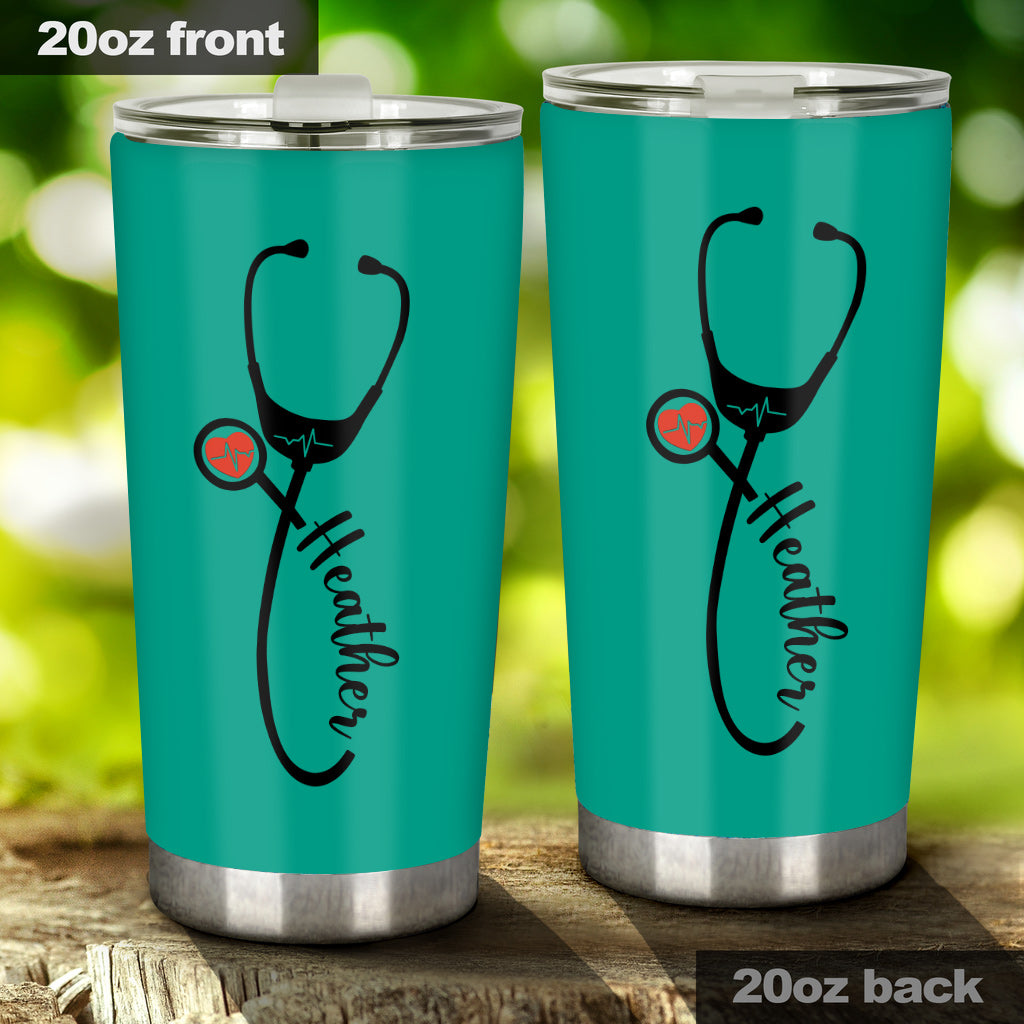 Nurse Stethoscope - Personalized Nurse Tumbler
