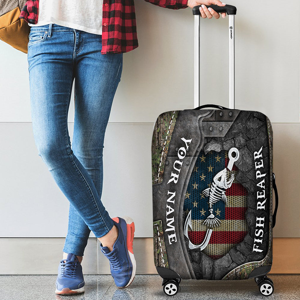 Fish Reaper - Personalized Fishing Luggage Cover