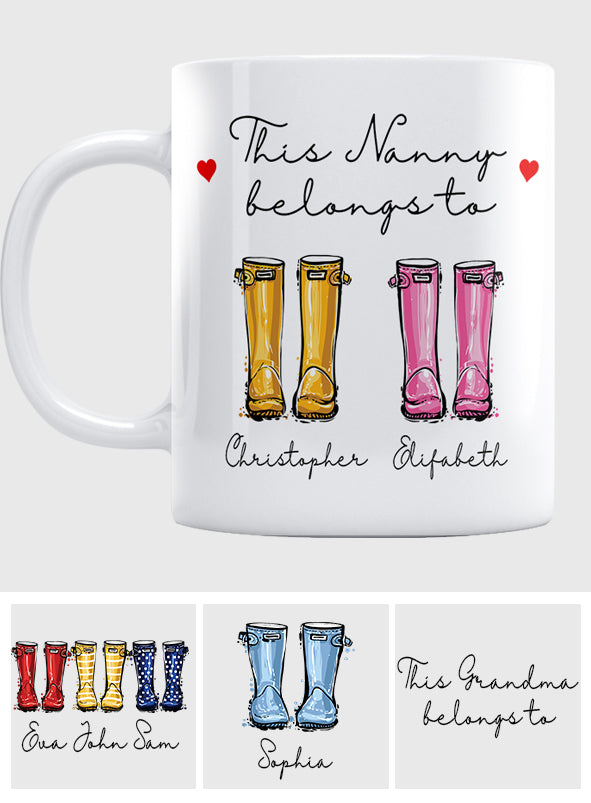 This Grandma/Nana/Mom Belong To - Personalized Grandma Mug