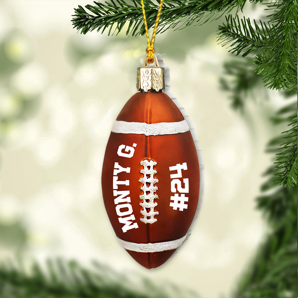 Football Ball - Personalized Football Ornament