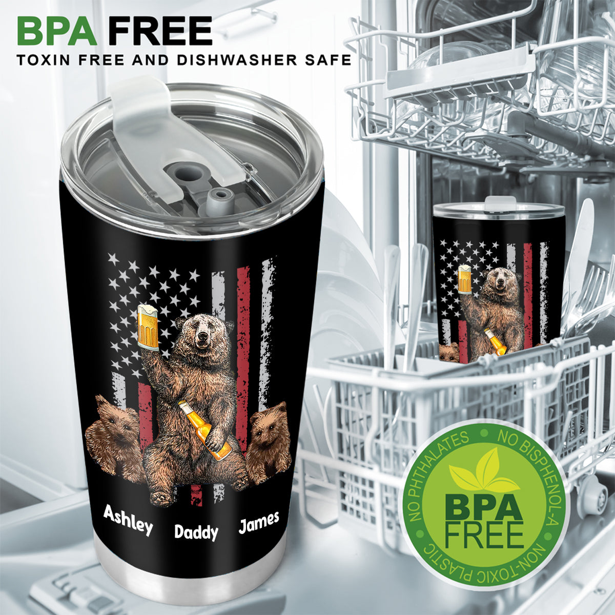 It's Not A Dad Bob - Personalized Father Tumbler