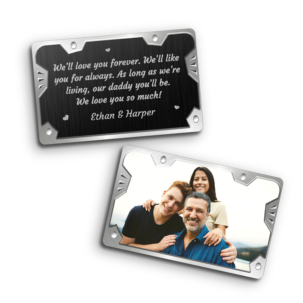 Love You Forever - Personalized Father's Day Father Wallet Insert Card