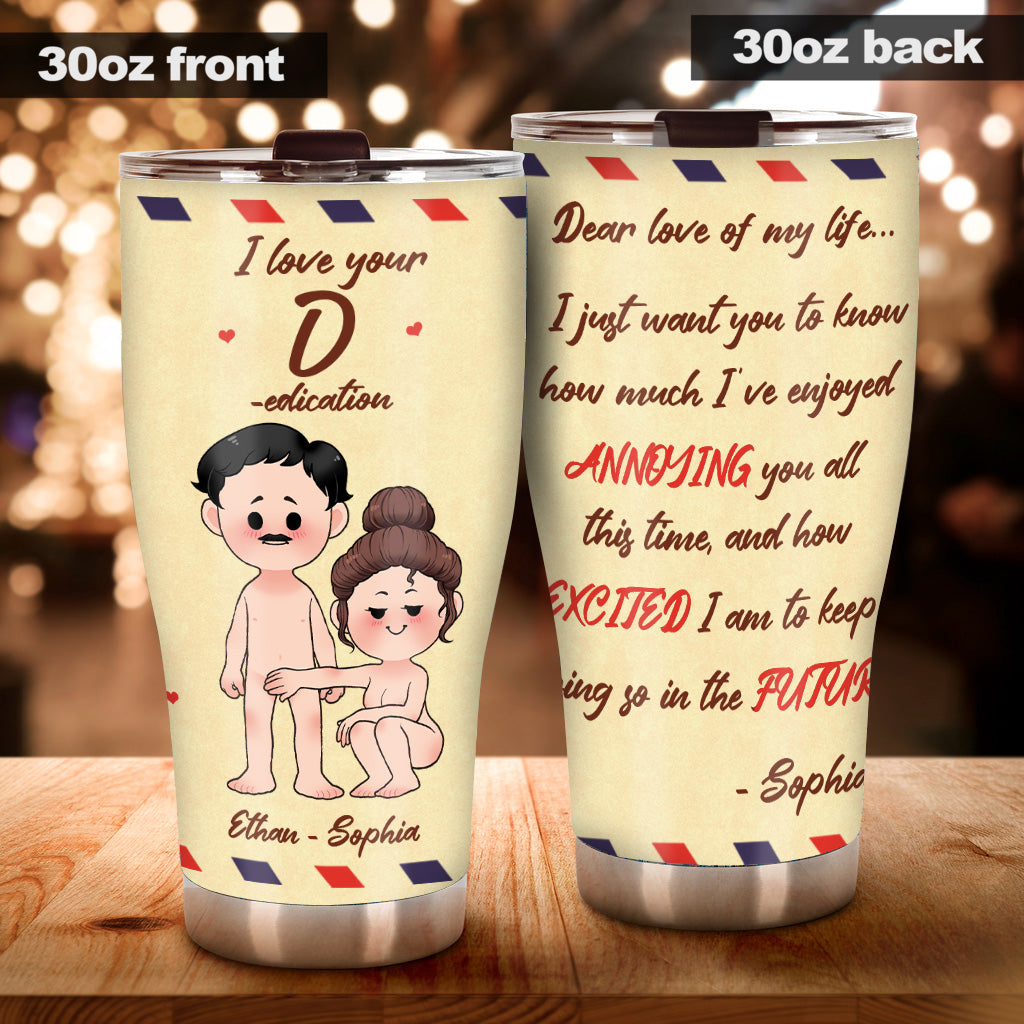 Dear Love Of My Life - Personalized Father's Day Couple Tumbler