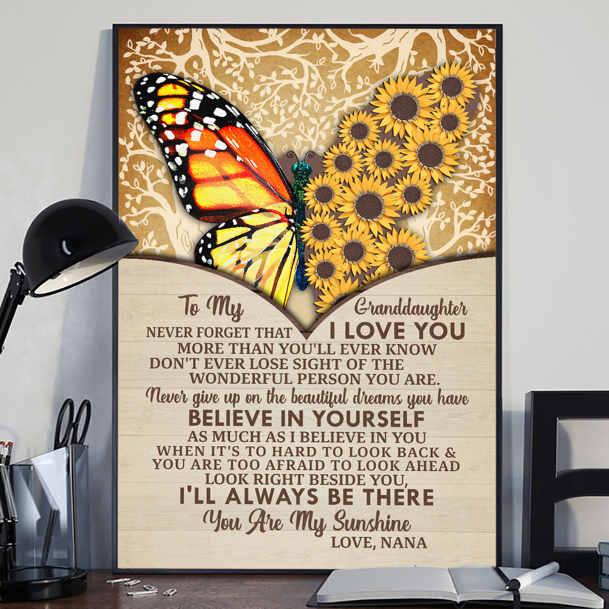 You Are My Sunshine - Personalized Grandma Canvas And Poster