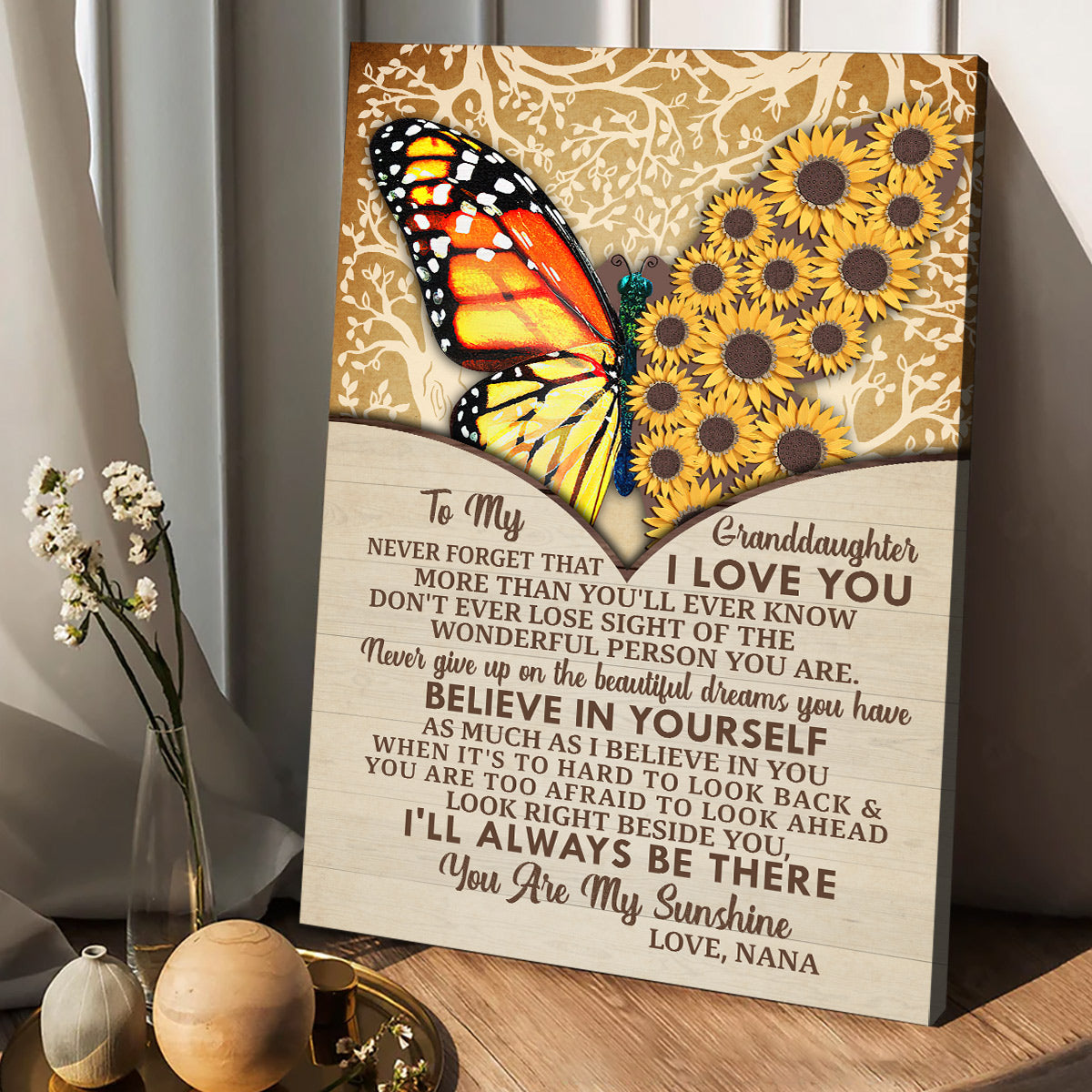 You Are My Sunshine - Personalized Grandma Canvas And Poster