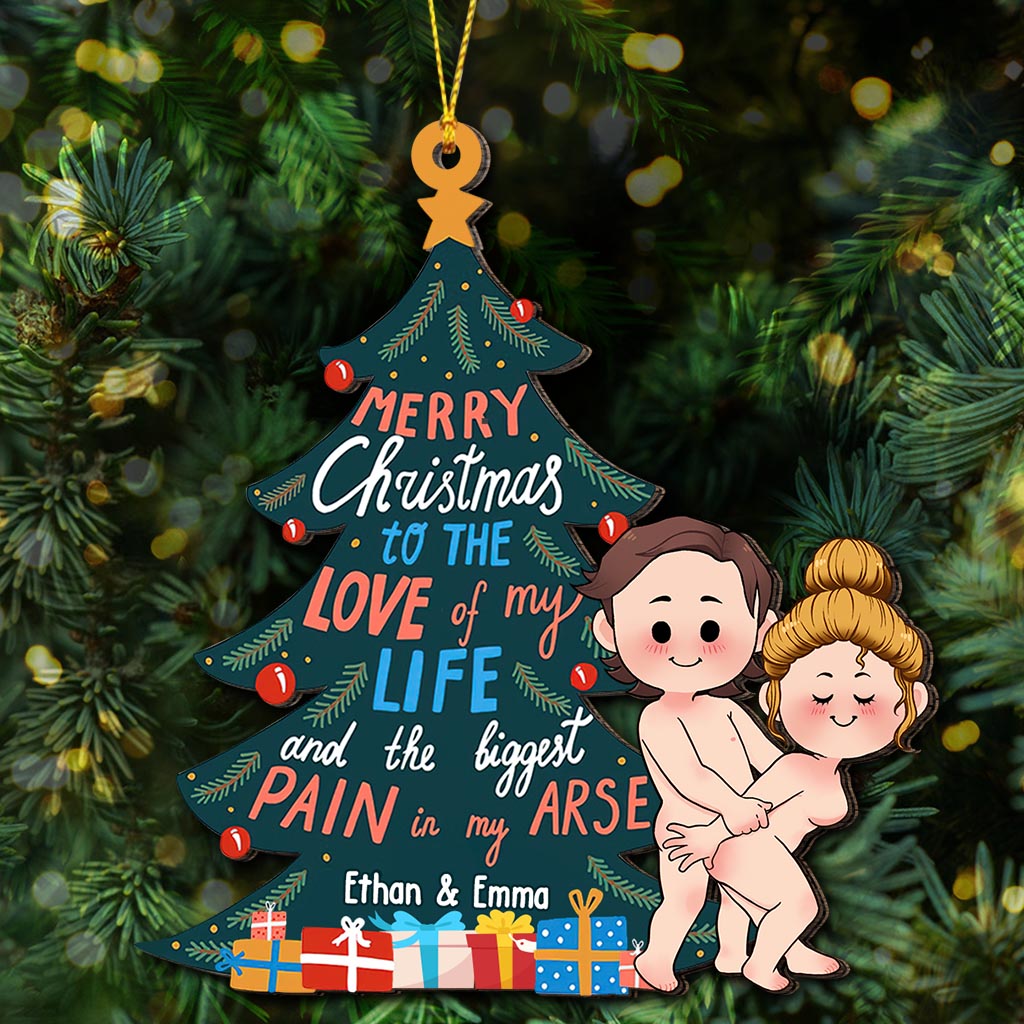 Merry Christmas To The Love Of My Life - Personalized Couple Ornament