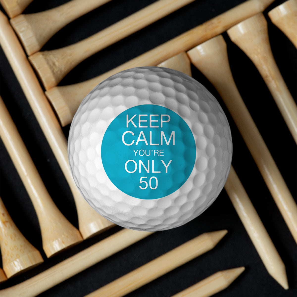 Keep Calm - Golf gift for dad, him, boyfriend, husband, grandpa - Personalized Golf Ball