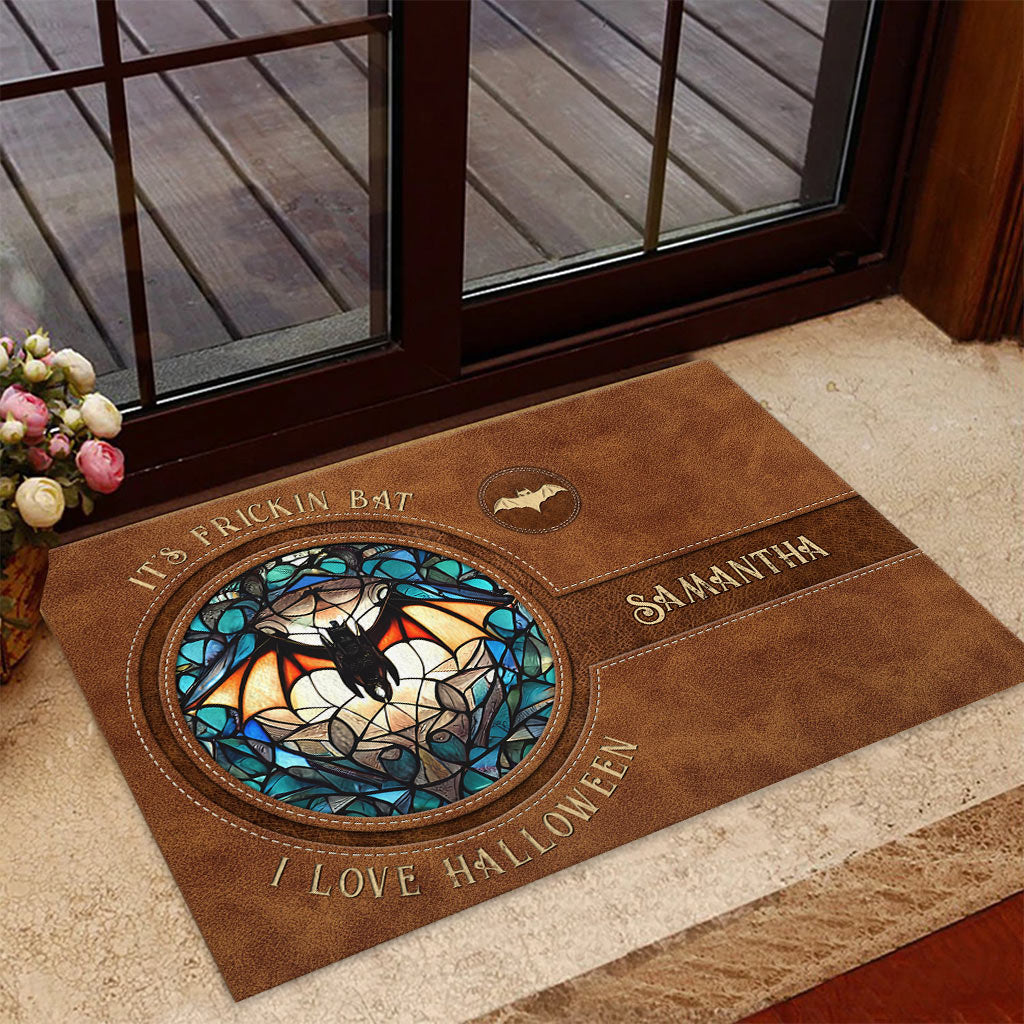 It's Frickin' Bat I Love Halloween - Personalized Witch Doormat