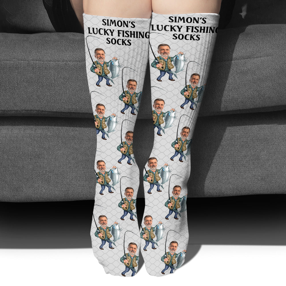 Lucky Fishing Socks - Personalized Fishing Socks