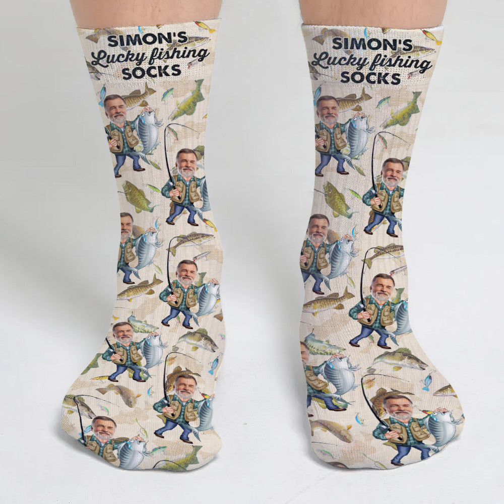 Lucky Fishing Socks - Personalized Fishing Socks