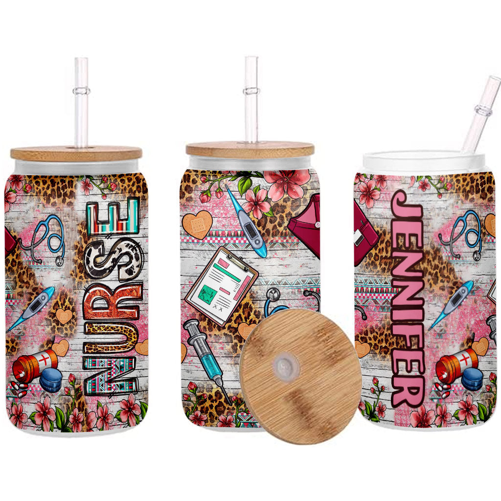 Nurse Life - Personalized Nurse Can Glass