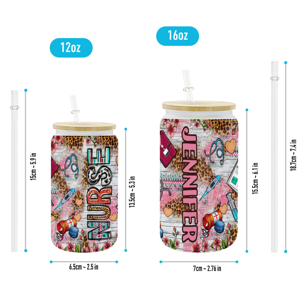 Nurse Life - Personalized Nurse Can Glass