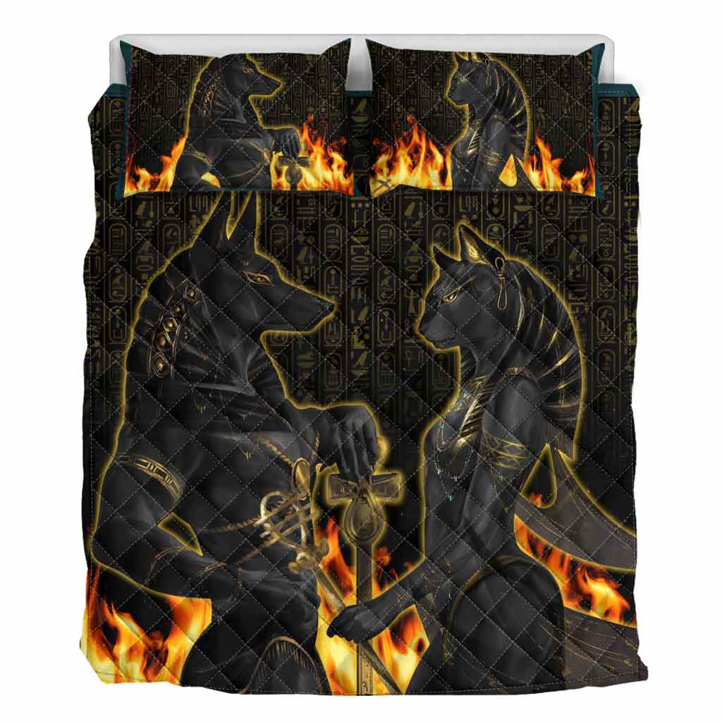 Anubis & Bastet – Quilt-Set für Afroamerikaner 1121