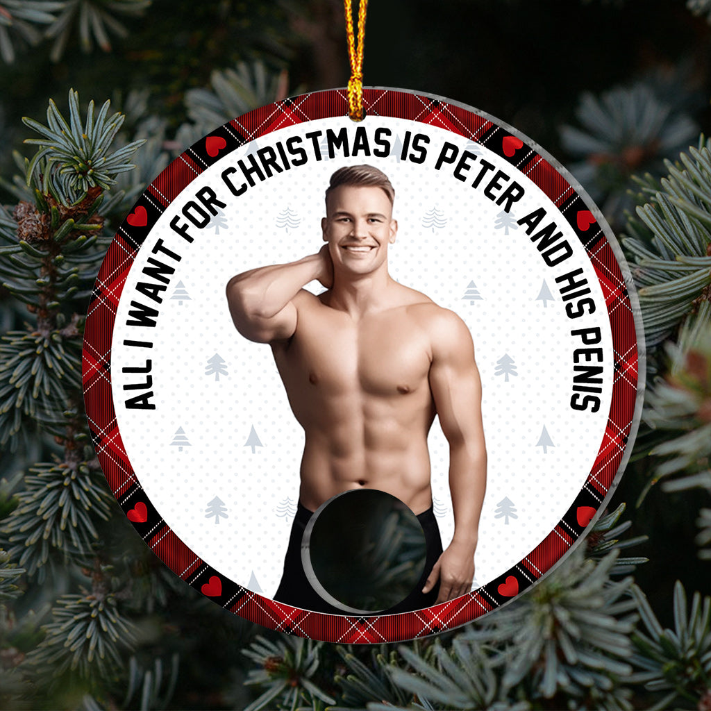 All I Want For Christmas - Personalized Couple Ornament