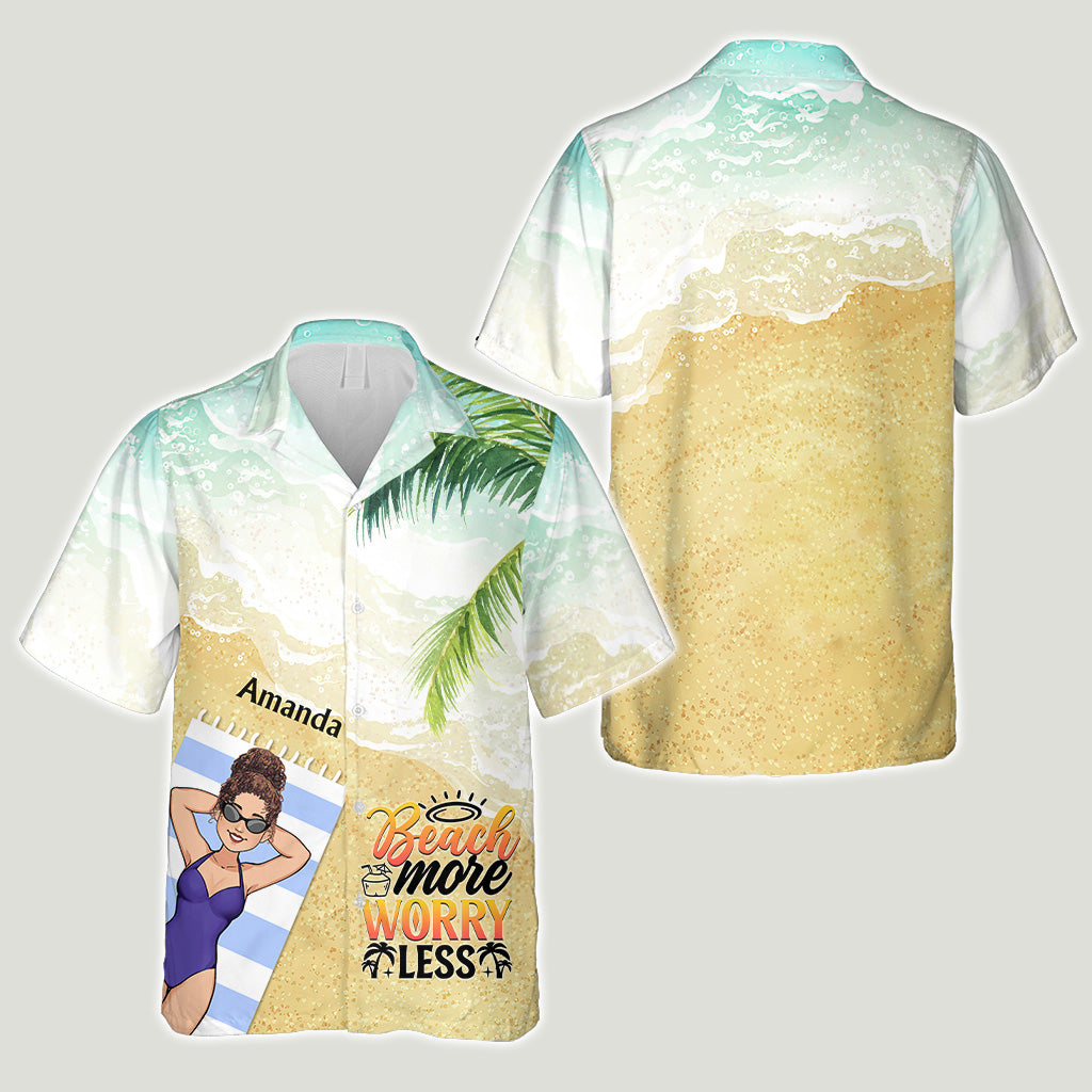 The Beach Is Calling And I Must Go - Sea Lover gift for friend, sister, girlfriend, wife, mom, brother, dad, husband, boyfriend - Personalized Hawaiian Shirt