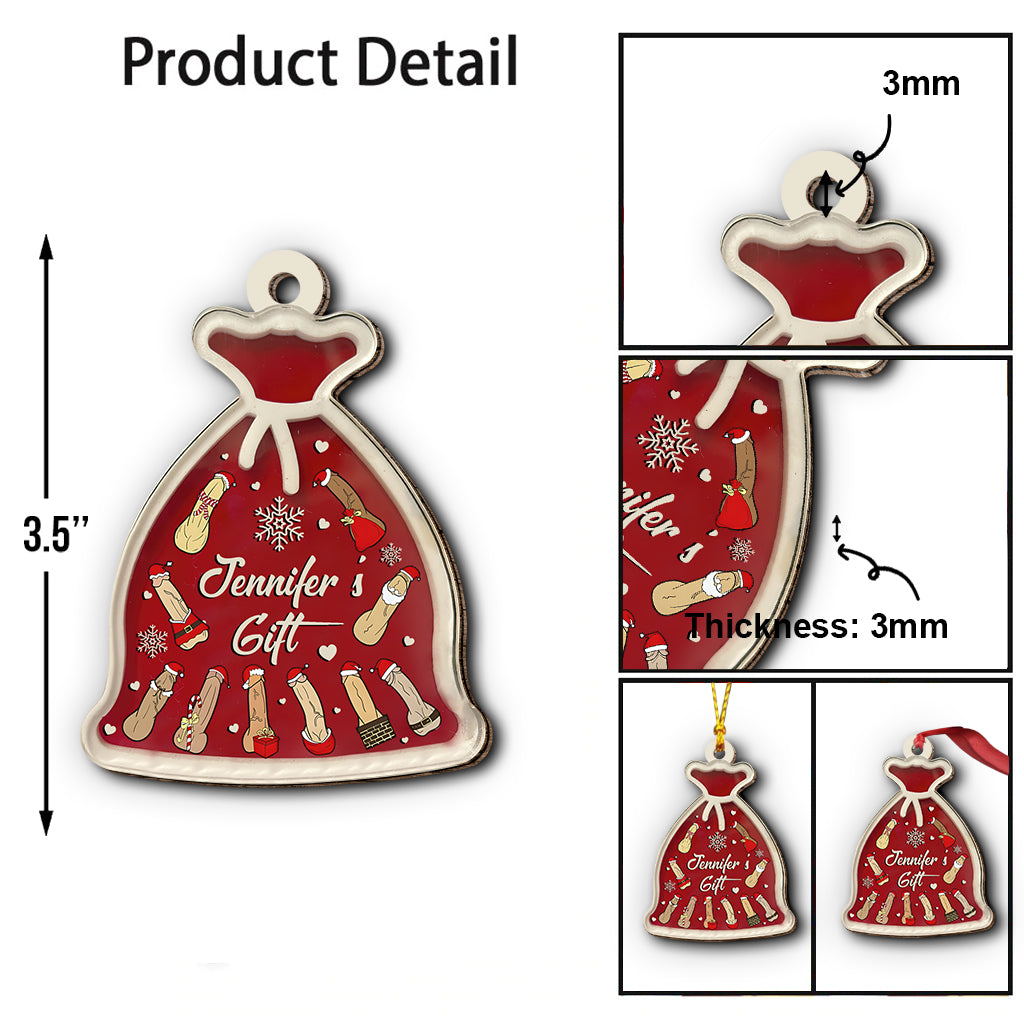 Santa Sack - Personalized Couple Ornament