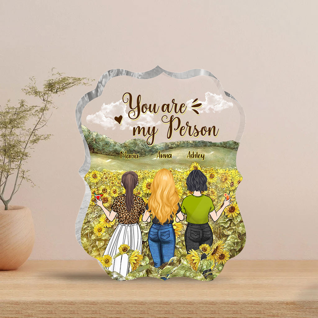 Bestie Forever - Bestie gift for sister - Personalized Custom Shaped Acrylic Plaque