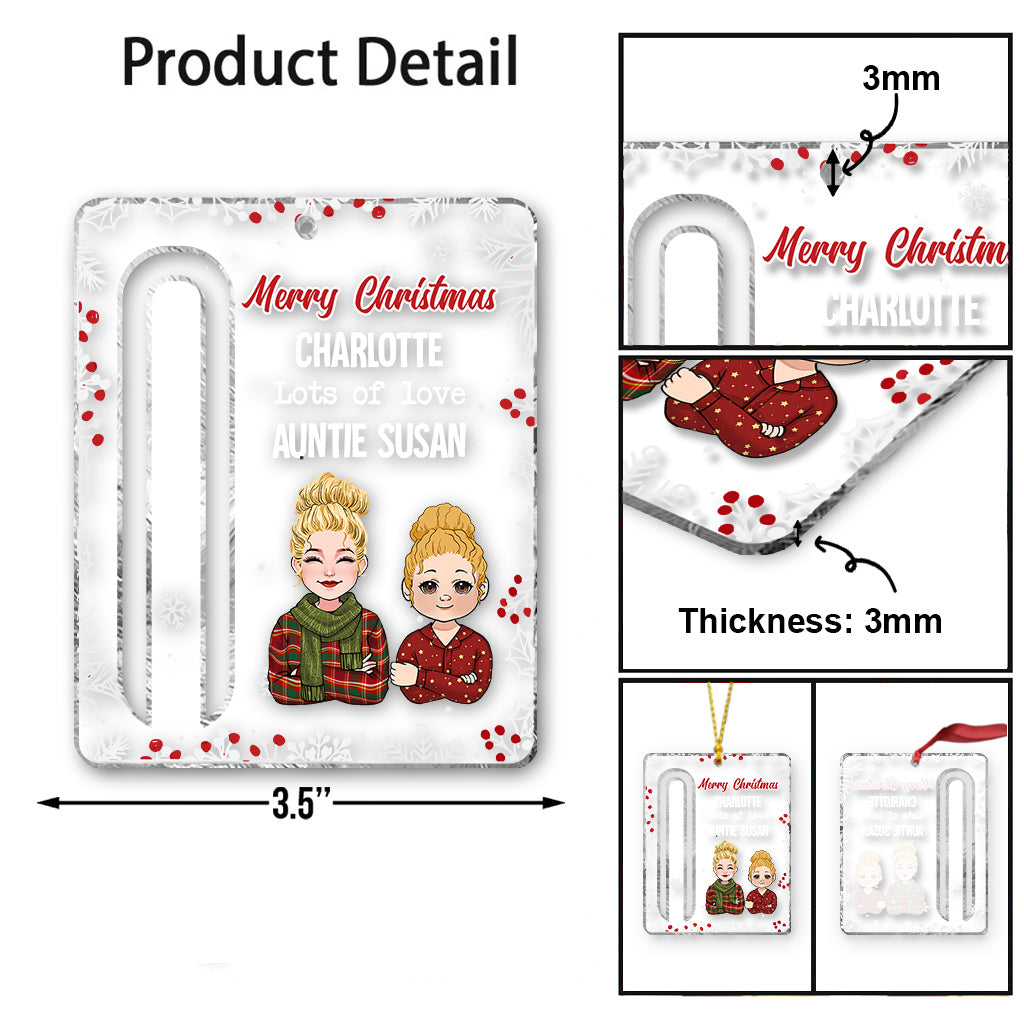 Lots Of Love - Personalized Grandma Transparent Ornament