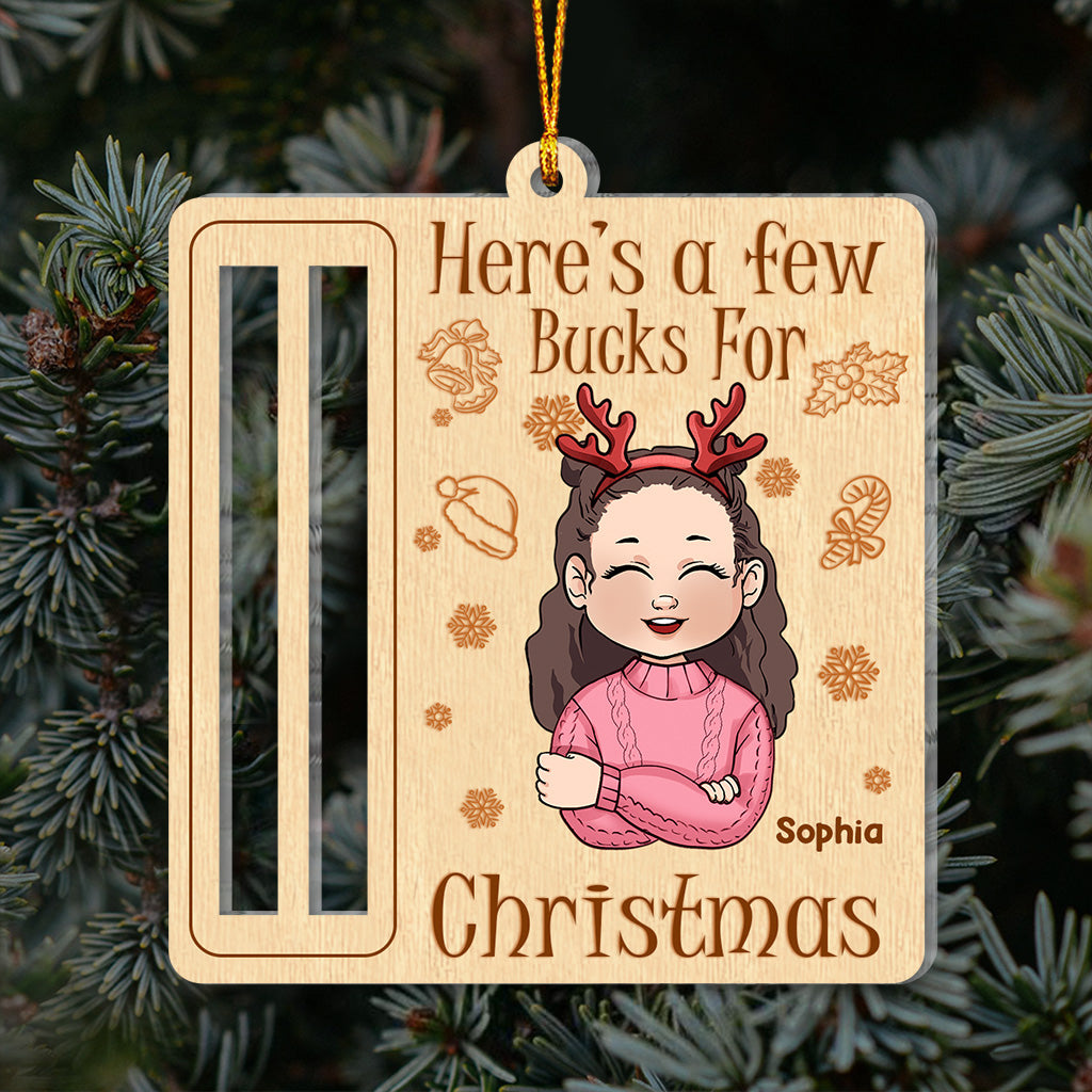 Few bucks for Christmas - Gift for grandma - Personalized Ornament